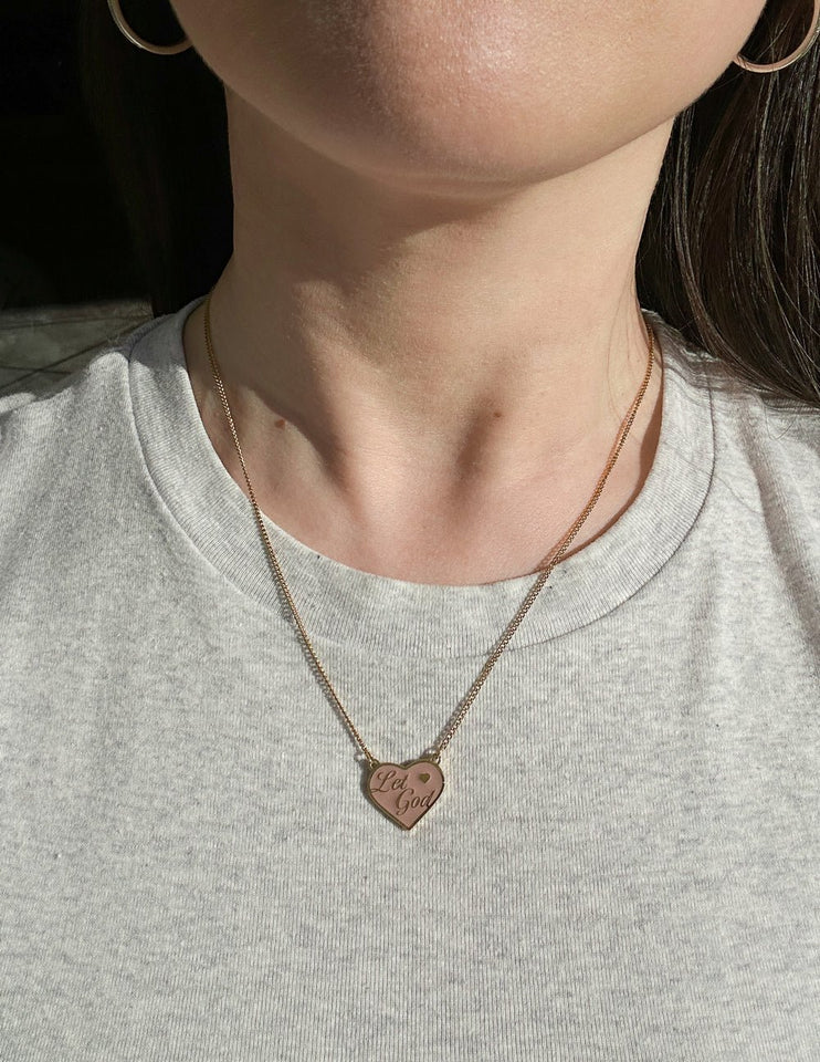 Enamel Let God Necklace - Wear with style