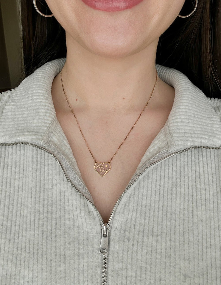 Enamel Let God Necklace - Wear with style