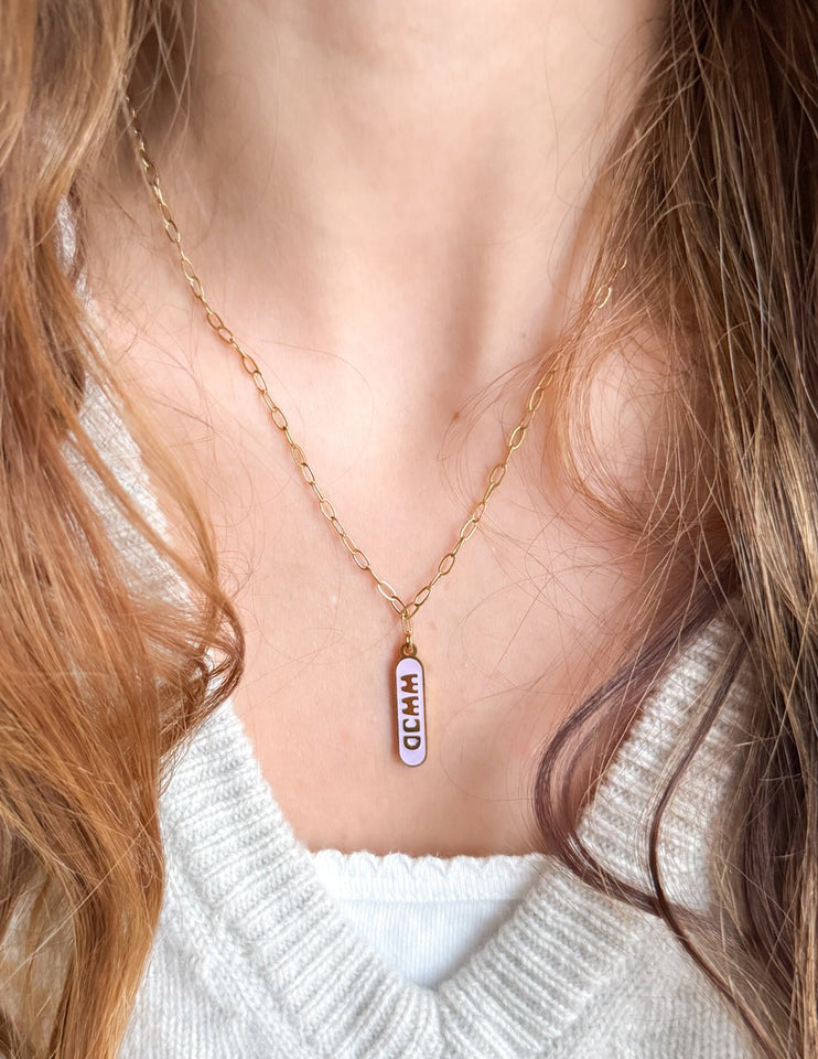 Enamel WWJD Necklace - Wear with style