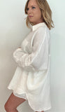 Endless Linen Button Down-Off White - Wear with style