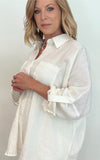 Endless Linen Button Down-Off White - Wear with style