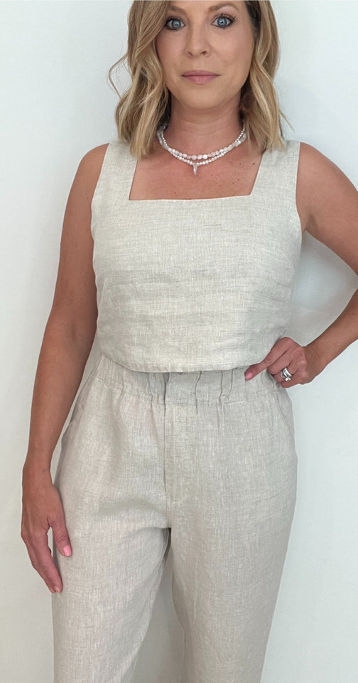 Endless Linen Pants-Natural - Wear with style