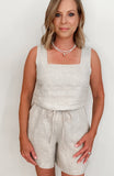 Endless Linen Tank-Natural - Wear with style
