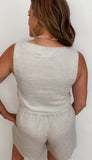 Endless Linen Tank-Natural - Wear with style