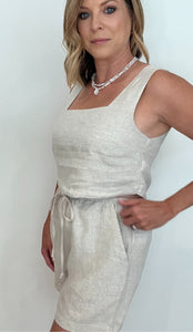 Endless Linen Tank-Natural - Wear with style
