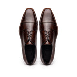 25-550-CST ENZO Italian Calfskin Cap Toe Chestnut