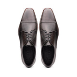 25-550-GRY ENZO Italian Calfskin Cap Toe Burnished Black