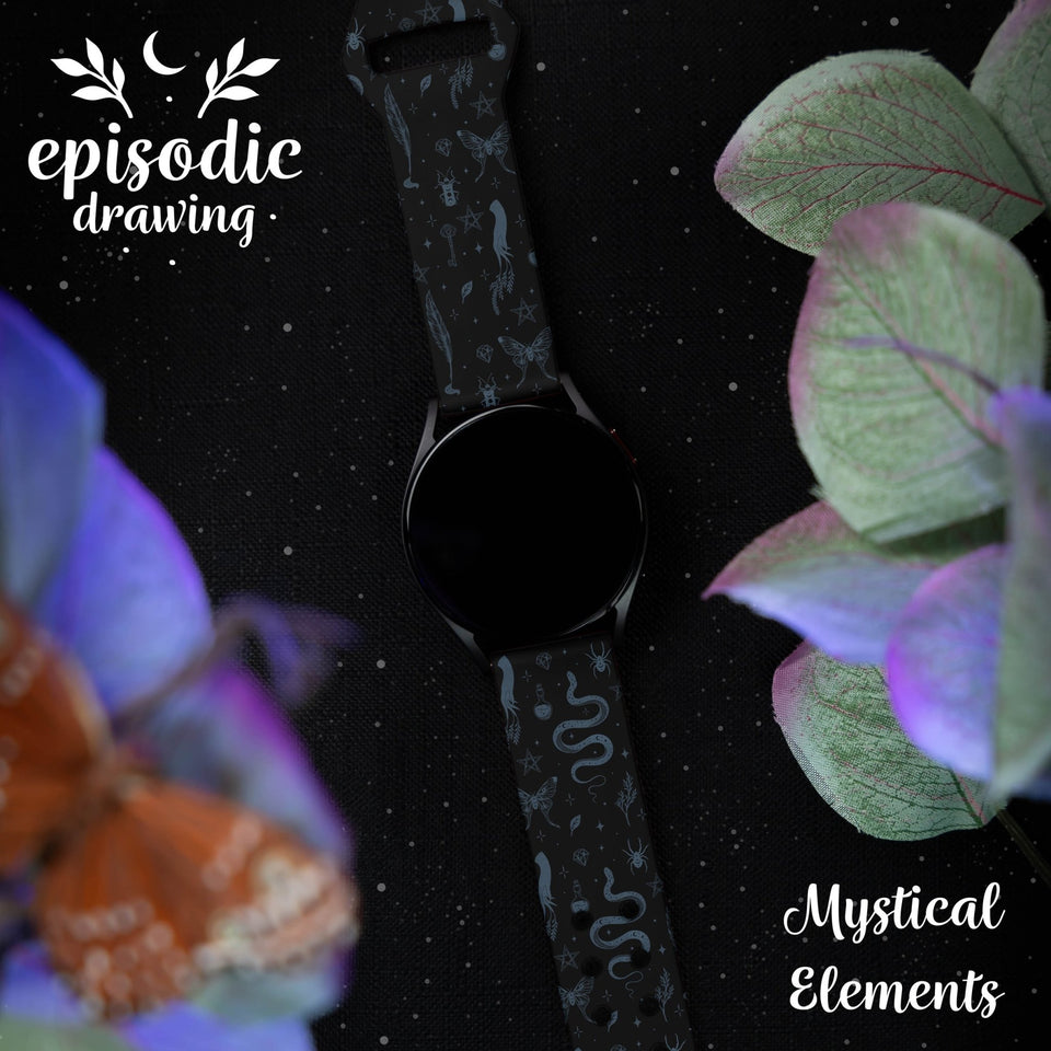Episodic Drawing Enchanted Collection HD Watchband for Samsung, Garmin, Fossil, and More - Wear with style