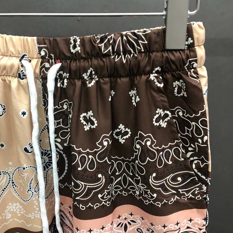 Ethnic Cashew Flower Casual Loose men short Set - Wear with style