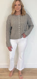 Evelyn Cropped Jeans-White - Wear with style
