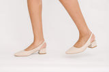 Evie Slingback Cream - Wear with style
