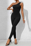 Perfee One Shoulder : Sleeveless Jumpsuit