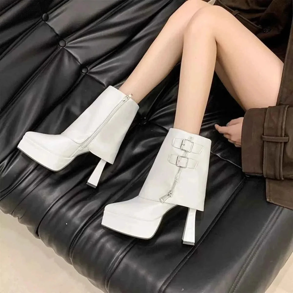 Elegant Point Toe : High Heels Boots
