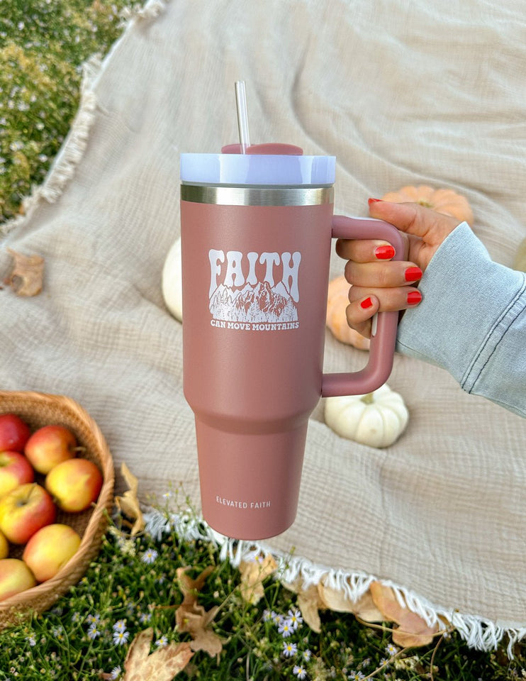 Faith Can Move Mountains 40 oz Tumbler - Wear with style