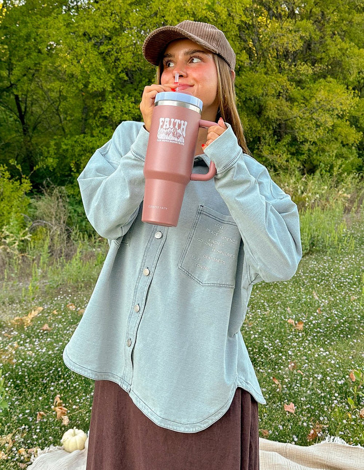 Faith Can Move Mountains 40 oz Tumbler - Wear with style