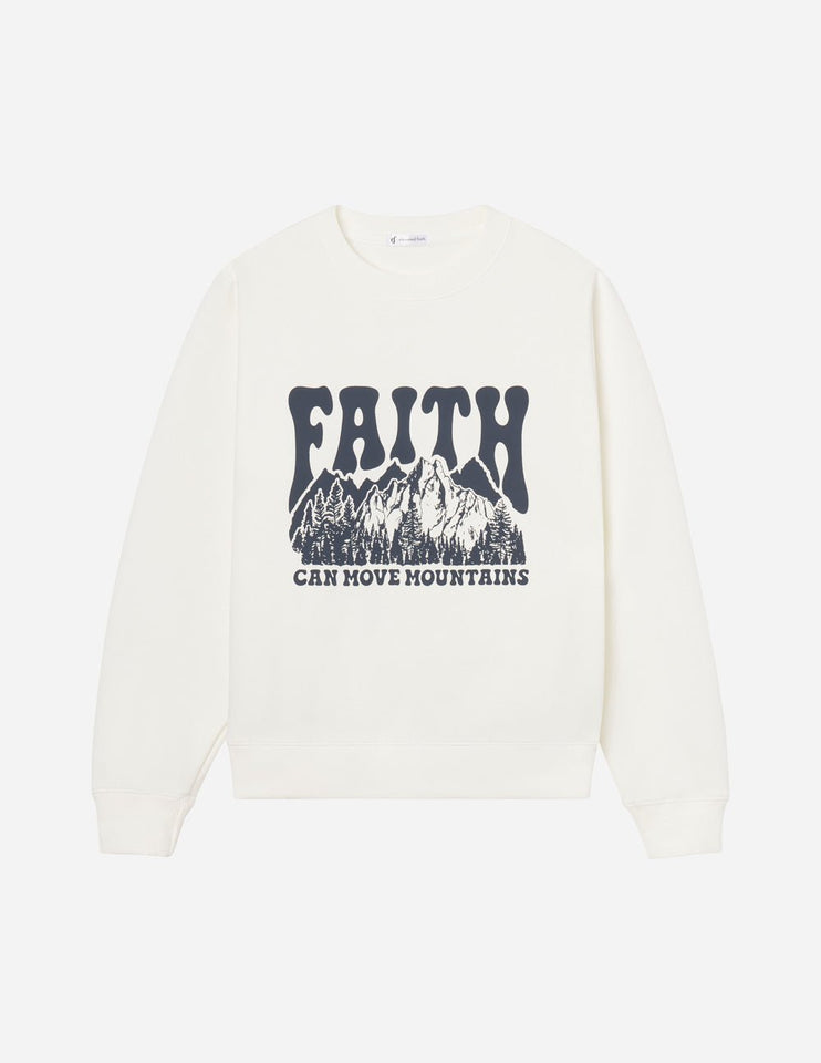 Faith Can Move Mountains Unisex Crewneck - Wear with style