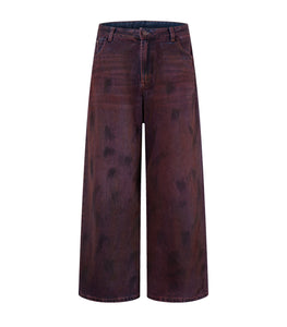 WIDEBOY BURGANDY DENIM