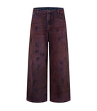WIDEBOY BURGANDY DENIM