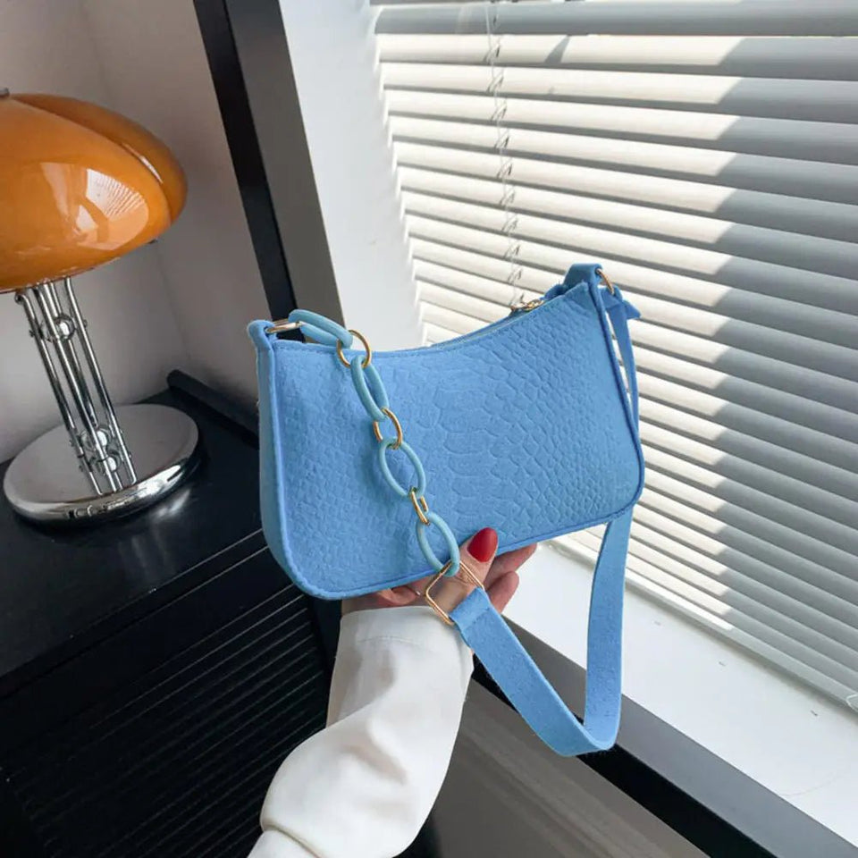 Fashion Felt Cloth Pattern Shoulder Bags - Wear with style