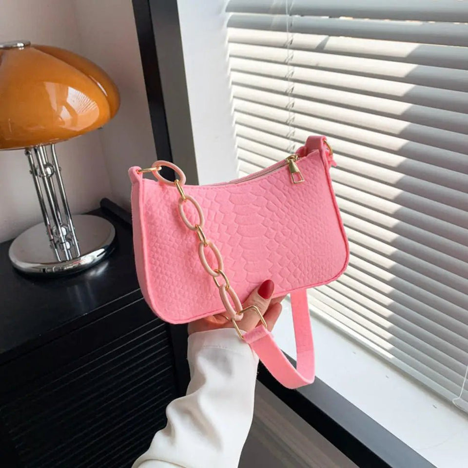 Fashion Felt Cloth Pattern Shoulder Bags - Wear with style