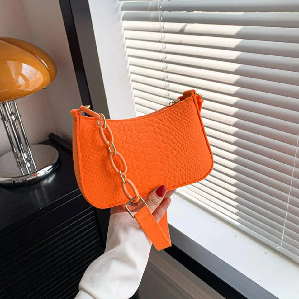 Fashion Felt Cloth Pattern Shoulder Bags - Wear with style