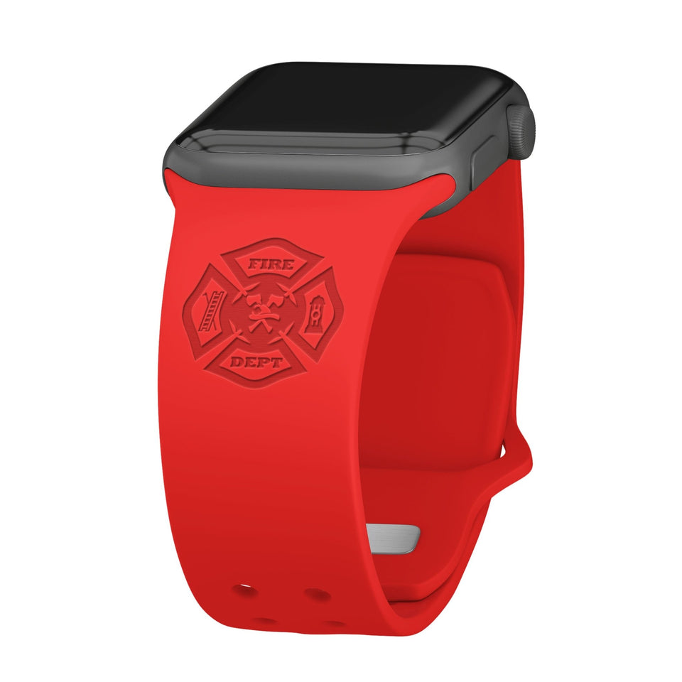 Firefighter First Responder Engraved Apple Watch Band - Wear with style