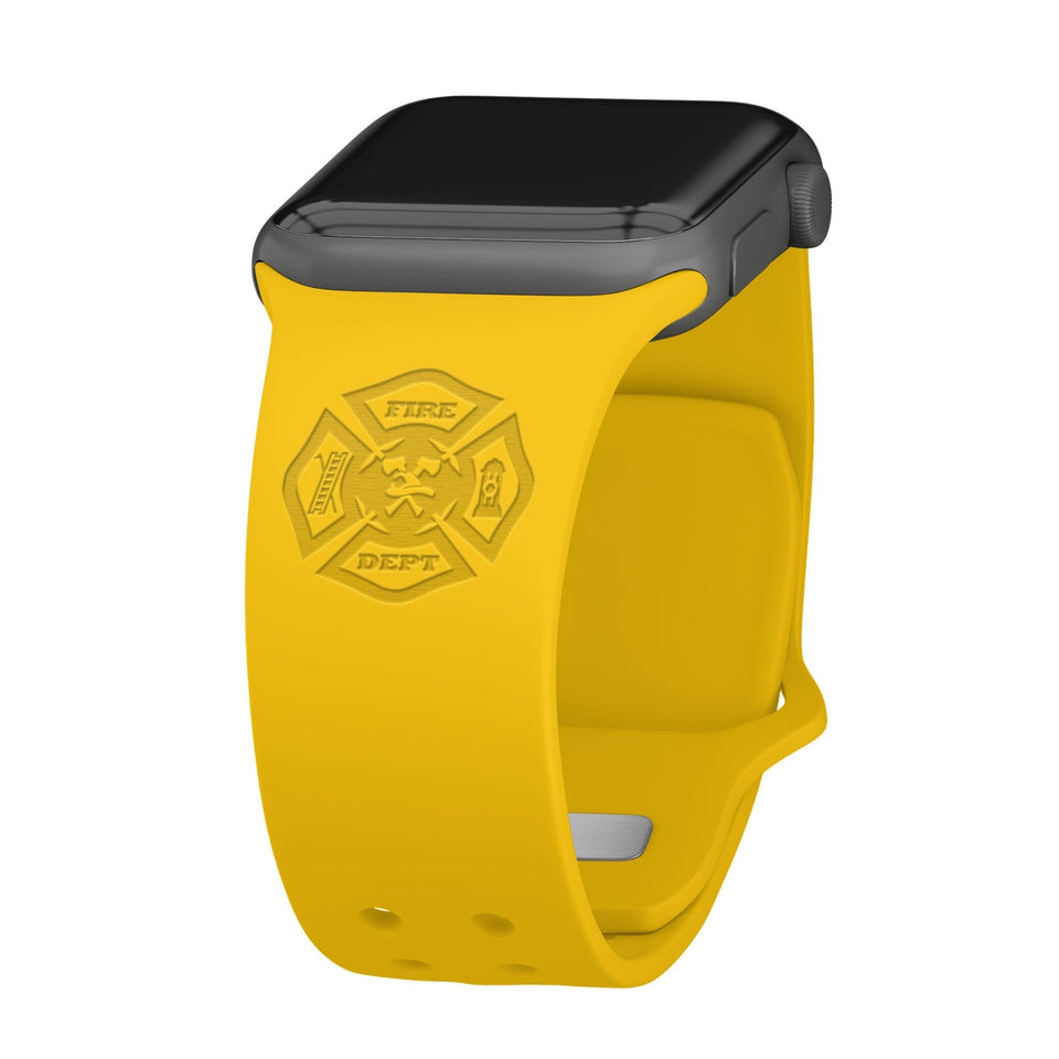 Firefighter First Responder Engraved Apple Watch Band - Wear with style