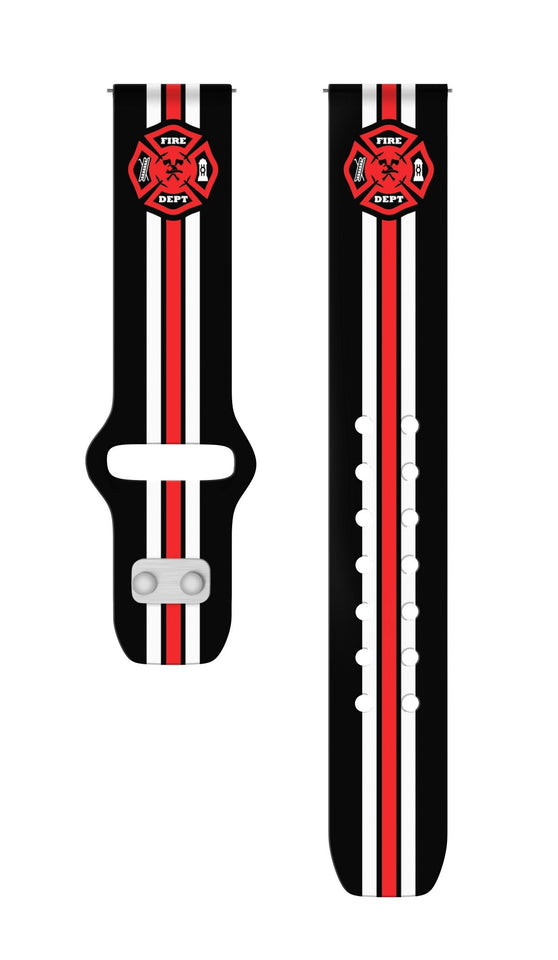 FireFighter First Responder HD Watchband for Samsung, Garmin, Fossil, and More for Samsung, Garmin, Fossil, and More - Wear with style