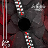 FireFighter First Responder HD Watchband for Samsung, Garmin, Fossil, and More for Samsung, Garmin, Fossil, and More - Wear with style