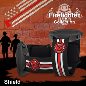 FireFighter First Responder HD Watchband for Samsung, Garmin, Fossil, and More for Samsung, Garmin, Fossil, and More - Wear with style