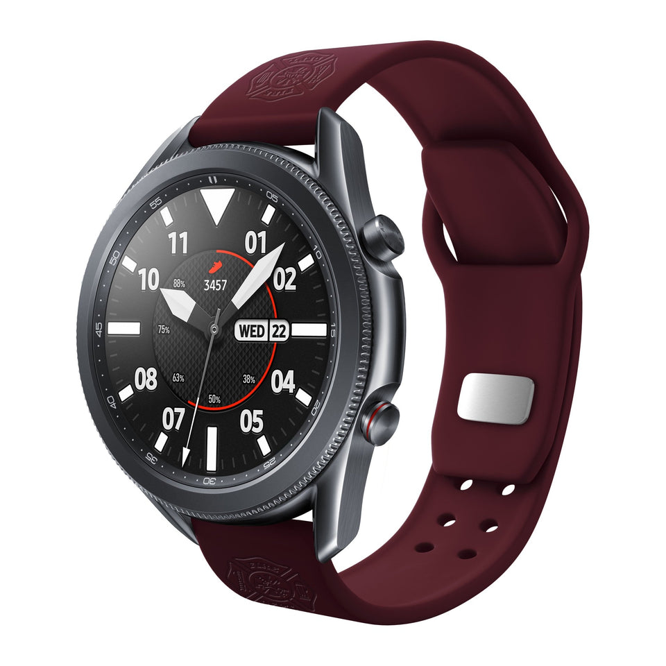 Firefighter First Responder Watchband for Samsung, Garmin, Fossil, and More for Samsung, Garmin, Fossil, and More - Wear with style