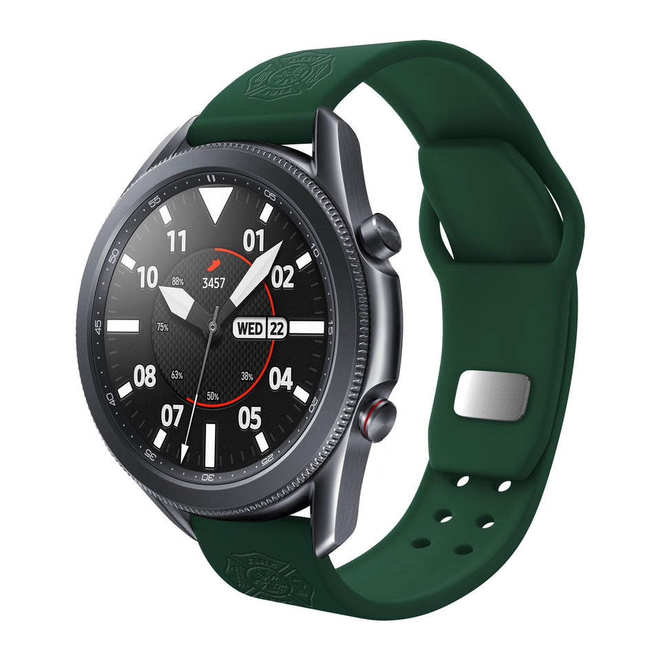 Firefighter First Responder Watchband for Samsung, Garmin, Fossil, and More for Samsung, Garmin, Fossil, and More - Wear with style
