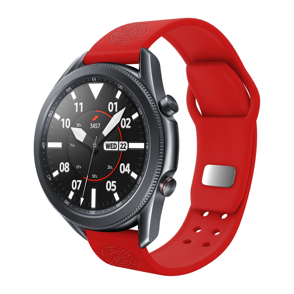 Firefighter First Responder Watchband for Samsung, Garmin, Fossil, and More for Samsung, Garmin, Fossil, and More - Wear with style