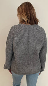 Fisherman Sweater-Heather Grey-Final Sale - Wear with style