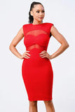 Fishnet Bodycon Midi Dress - Wear with style