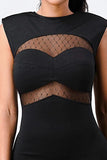 Fishnet Bodycon Midi Dress - Wear with style