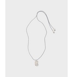 Floating Pearl Necklace Silver Cord - Wear with style