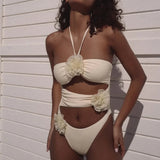Floral cut-out one piece - Wear with style