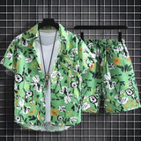 Floral Design men Beach short set - Wear with style