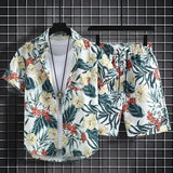 Floral Design men Beach short set - Wear with style