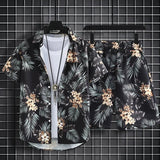Floral Design men Beach short set - Wear with style