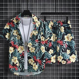 Floral Design men Beach short set - Wear with style