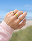 Floral Enamel Ring - Wear with style