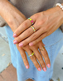 Floral Enamel Ring - Wear with style