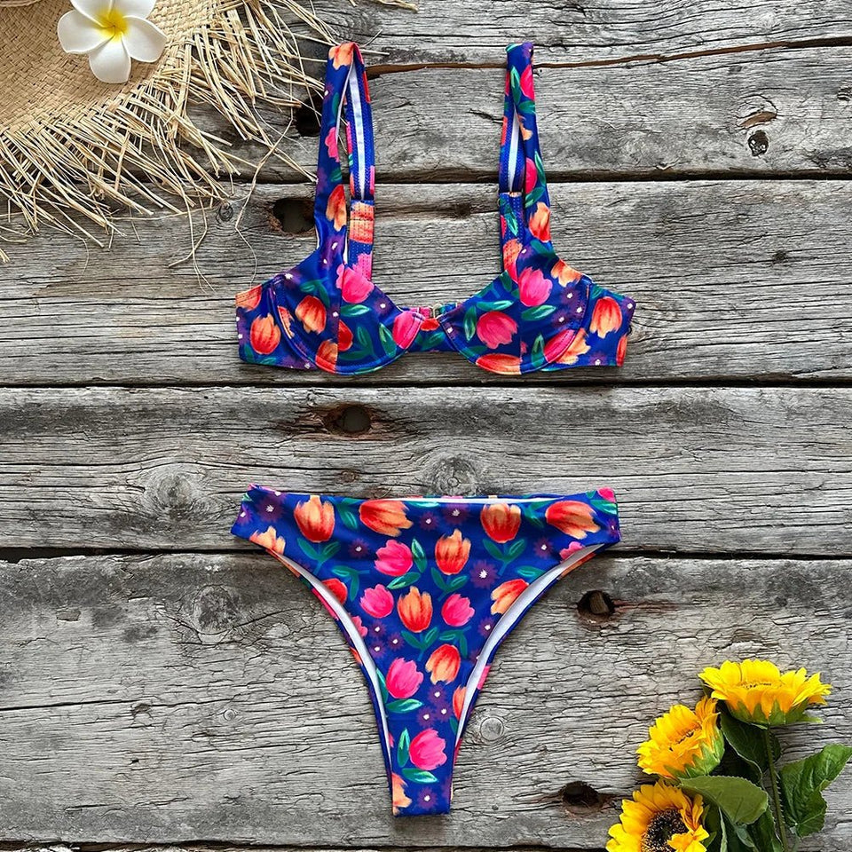 Floral Funky two piece swimsuit - Wear with style