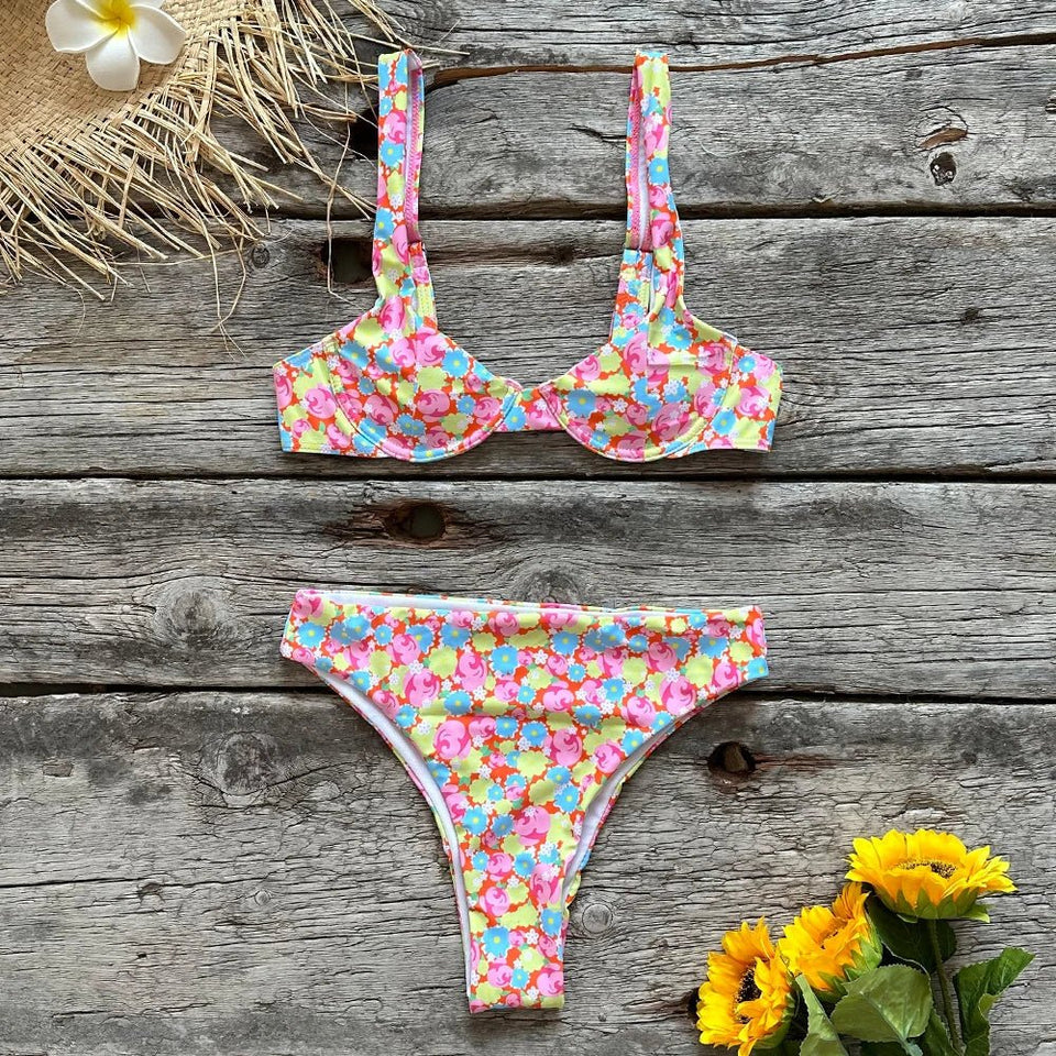 Floral Funky two piece swimsuit - Wear with style