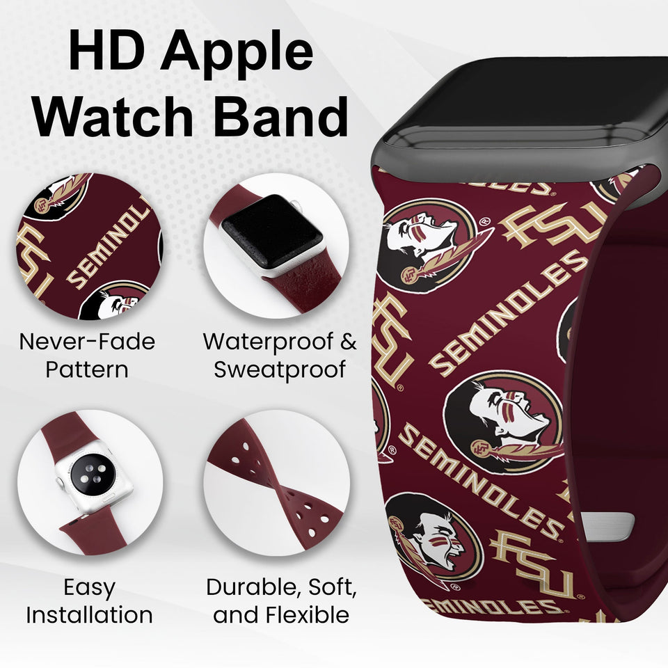 Florida State Seminoles HD Apple Watch Band - Wear with style