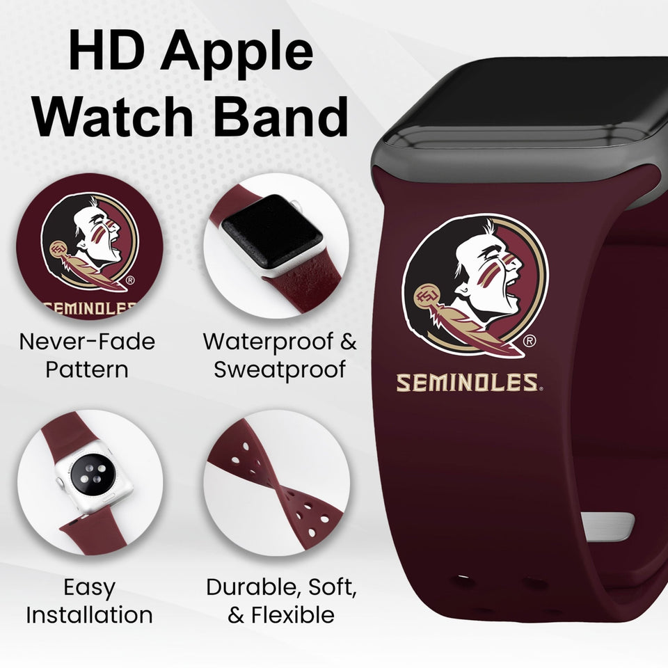 Florida State Seminoles HD Apple Watch Band - Wear with style