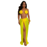 Flower pop three piece swimsuit - Wear with style