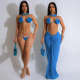 Flower pop three piece swimsuit - Wear with style